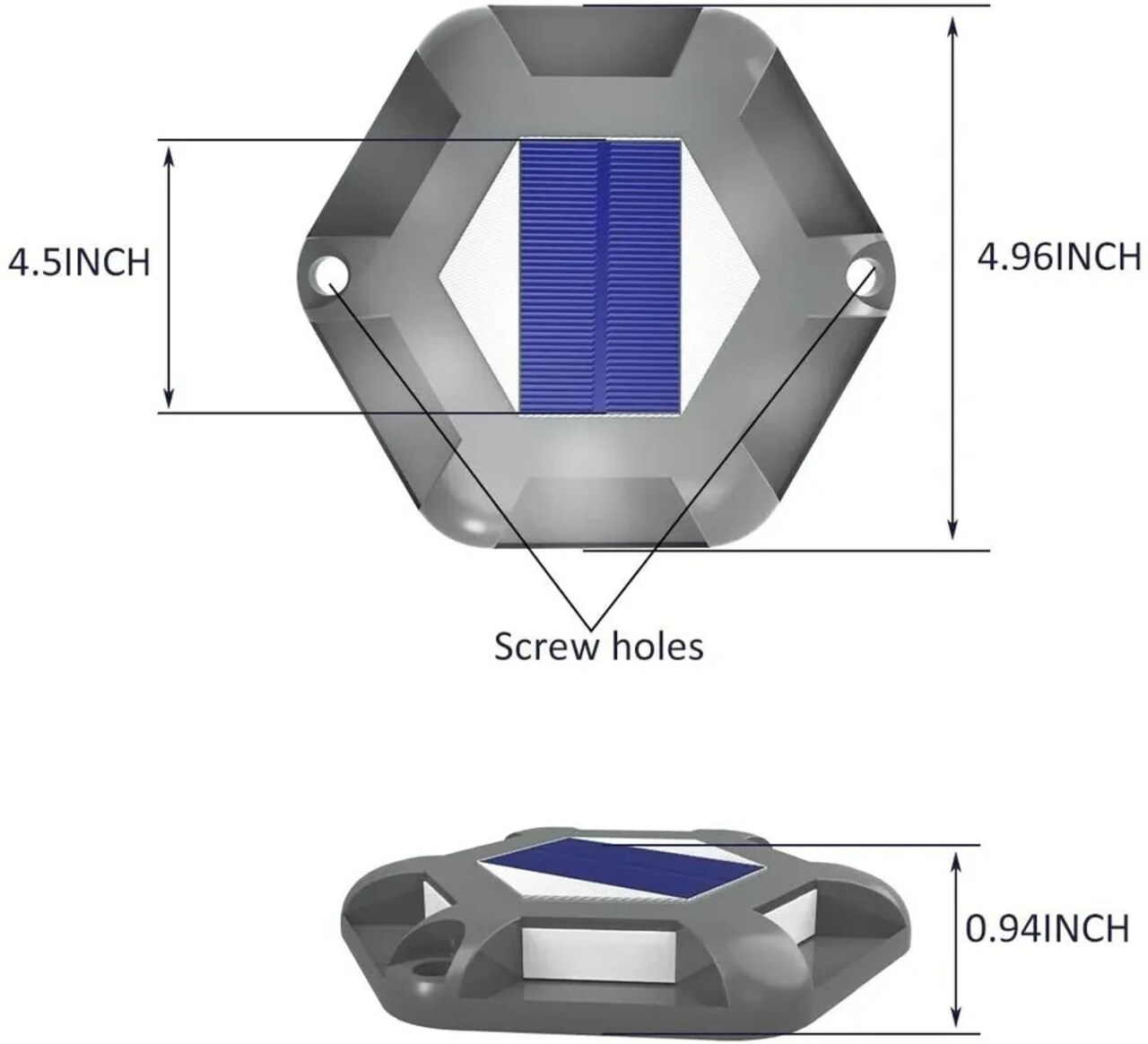 T-SUN 4Pcs Solar Deck Lights Outdoor Dock Driveway Pathway Garden LED Lights